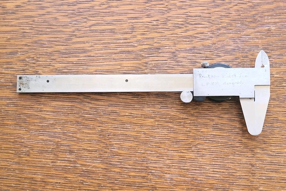 Винтажный суппорт Mitutoyo No.505-637 6 дюймов нержавеющая закаленная сталь циферблат 0,001 дюйма Япония - Изображение 2 из 4