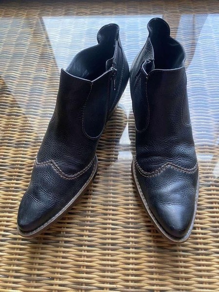 Women Paul Green Boots Brown Leather 37 #C4AG