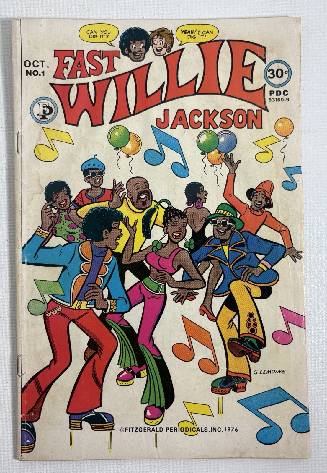 Fast Willie Jackson #1 (1976) - Moisture Exposure - A Rare & Pioneering Comic...
