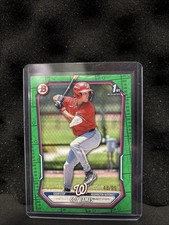 2026 Bowman - Coy James #BP-33 Green Border Pattern /99 - Washington Nationals