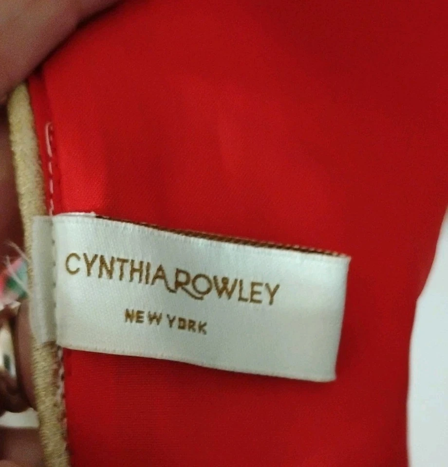 Cynthia Rowley Christmas Tartan Beaded Table Runner JOY Designer Quality 74"X16" - Image 4 of 4