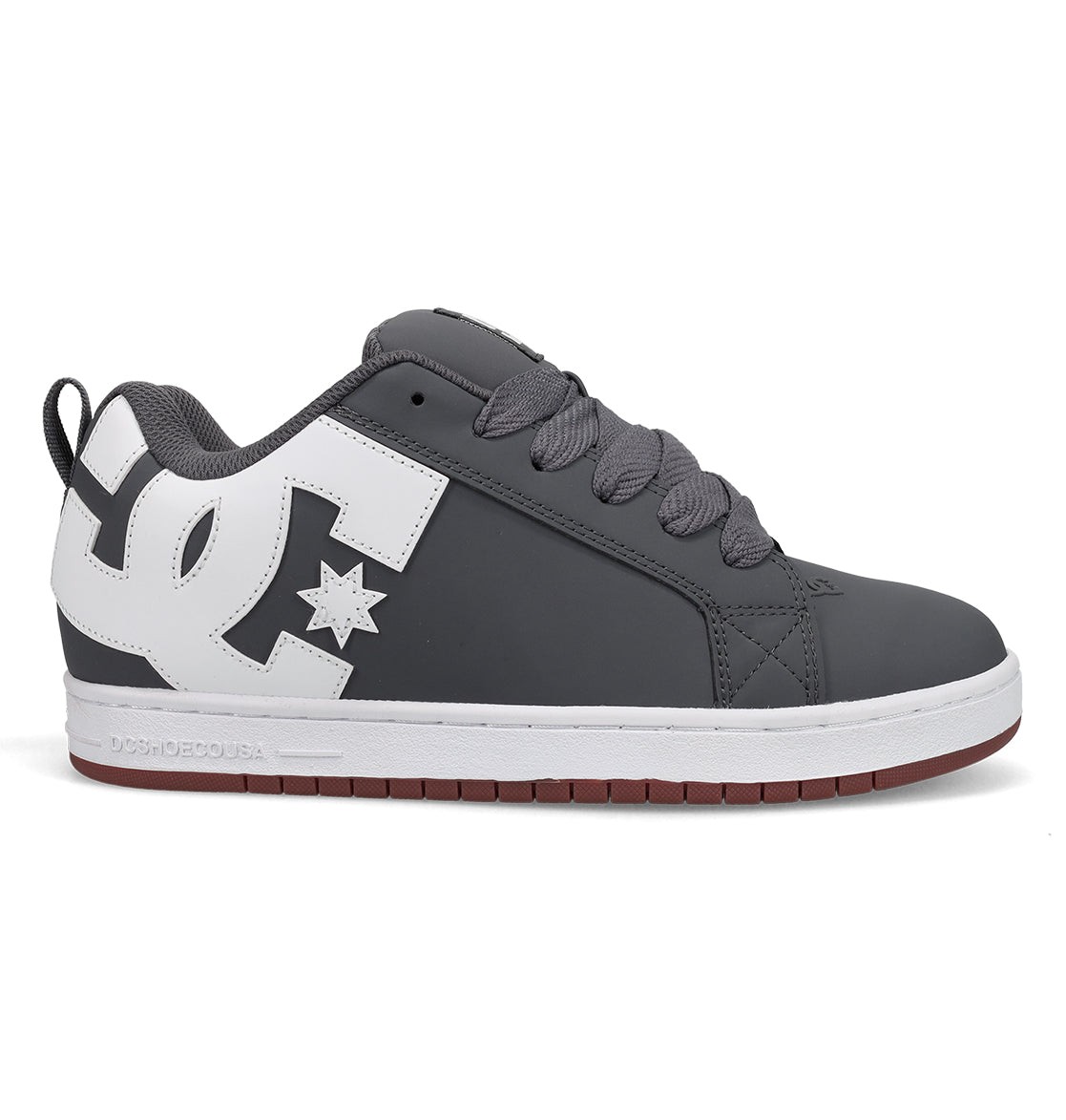 DC Shoes Men's Court Graffik Skate Shoe Grey/White - DC01661065