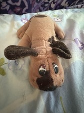 Pound Puppy 1984 Vintage Short Ear Tan and Brown Plush Toy Dog Stuffed Animal