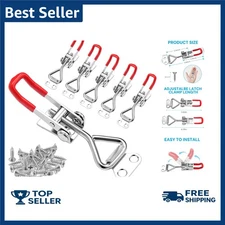 6 Pack Adjustable Toggle Latch Clamp Quick Release Pull Latch for Tool Box