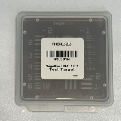 ThorLabs R3L3S5P Positive Concentric Circles and Crosshairs Grid Target, 3'' x 3''