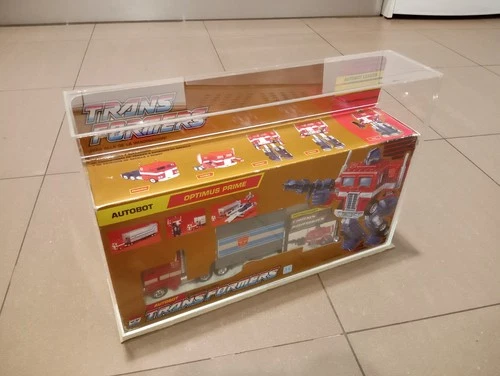 TOY DOLL FIGURE TRANSFORMERS OPTIMUS PRIME 1990 MB SPAIN GOLD BOX COMPLETE VTG