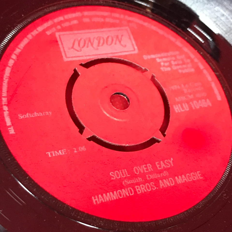 HAMMOND BROS AND MAGGIE The Garbage Man 1974 UK 7" PROMO vinyl single - Image 4 of 4