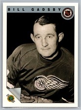 #69 Bill Gadsby 1991-92 Ultimate Original 6 French Detroit Red Wings