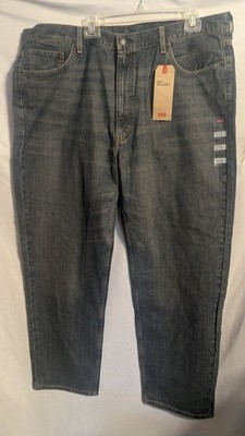 Levis 550 Relaxed Tapered Leg 44x32 Men's Blue Jeans NWT 