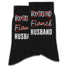 Not Boyfriend Socks Funny Wedding Engagement Fiance Gift Novelty Socks