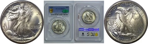 Photo of a 1939-P Walking Liberty Half Dollar from an eBay listing that sold on Jul 20, 2026