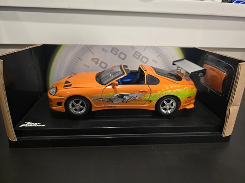 Ertl Racing Champions Fast & Furious 1:18 Scale Diecast Car Brian's Toyota Supra - Picture 7 of 14