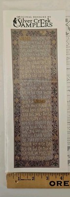 Silver Creek Samplers THE MASTER'S PLAN Counted Cross Stitch Sampler Pattern 
