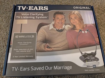 TV EARS Original Voice Clarifying TV Listening System Wireless 11641 Version 5.0