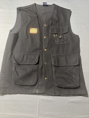 Vintage Karl Kani Jeans Safari Denim Black Vest Tupac Hip Hop Mens 90s Y2K Large