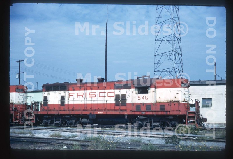 Original Slide SLSF Frisco GP7 546 Birmingham AL 1974