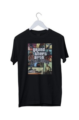 GTA Grand Theft Auto San Andreas Graphic Print T-Shirt Herren S M L XL 2 3 4 XL  