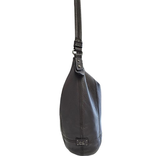The Sak Grey Leather Sequoia Hobo Bag Purse Shoulder Bag - Picture 4 of 7