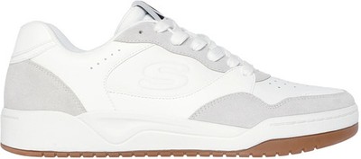 Skechers Koopa Court Volley Low Varsity Shoes White Stylish Casual Comfortable