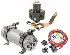 JEGS 159010K2 HP Electric Fuel Pump, Harness & Regulator Kit Includes: