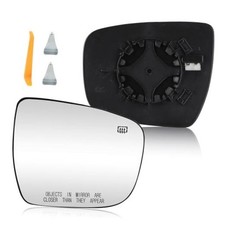 Passenger Power Heated Mirror Glass Fit For Nissan Rogue 2014-2019, Right Side