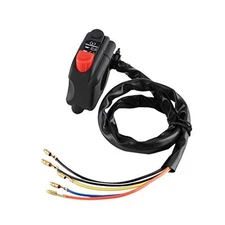 7/8'' Universal Motorcycle Engine Stop Start Kill Switch,Motorbike Waterproof 