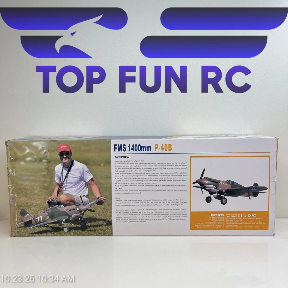 FMS 1400mm P-40B Warhawk Flying Tiger PNP - Image 2 of 4