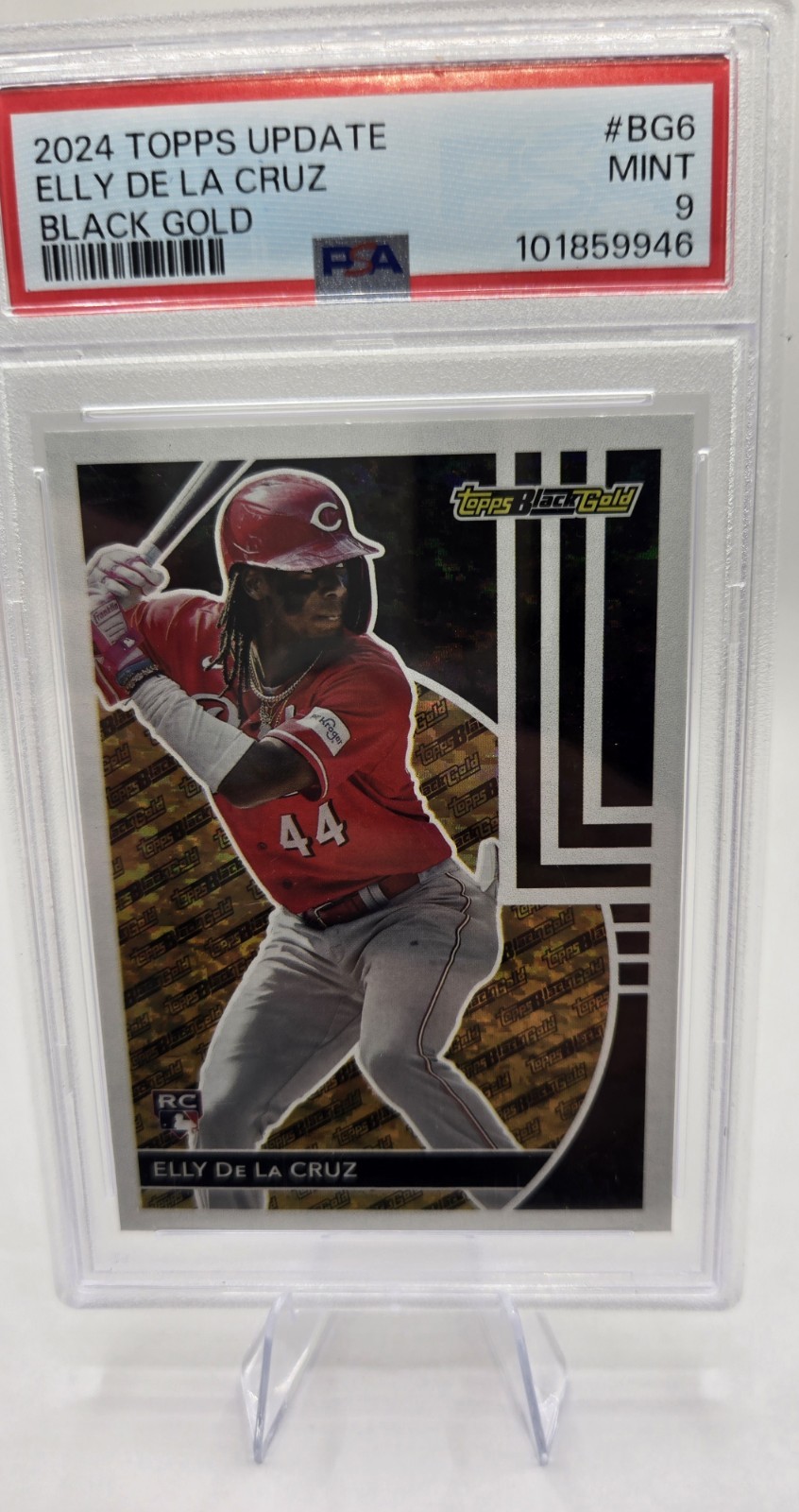 2024 Topps Update Series - Topps Black Gold Elly De La Cruz #(RC) PSA9