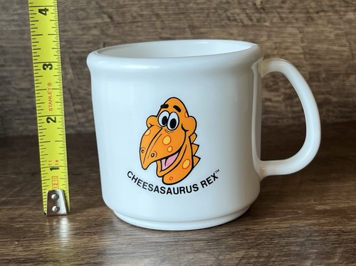 RARO Cheesasaurus Rex Niños Tazas Queso Kraft y Macarrones Amigos Retro Divertido - Imagen 3 de 9