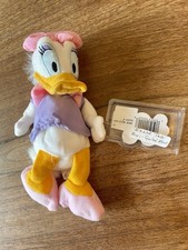 Disney Daisy Duck 8" Bean Bag Plush Stuffed Animal Toy   error tag  
