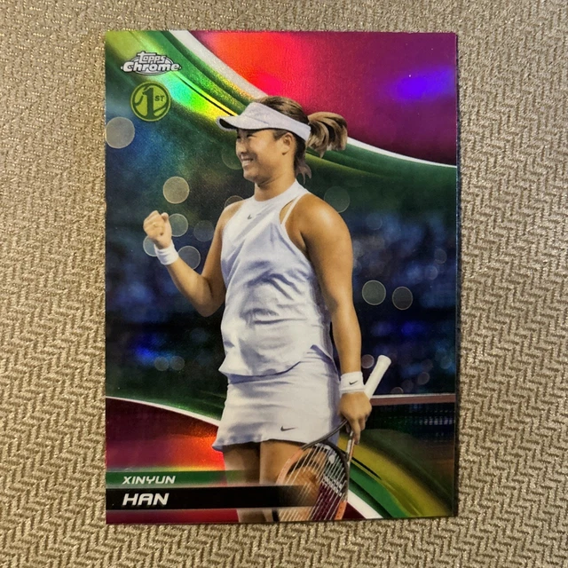 XINYUN HAN 2025 Topps Chrome Tennis Pink Refractor RC 1st Rookie Card