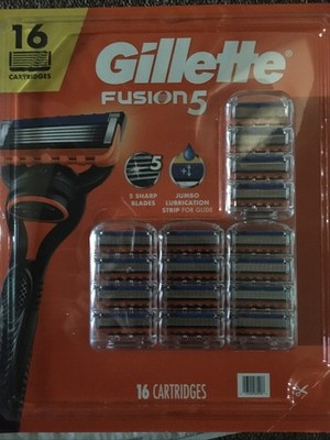 Gillette Fusion5 16 Cartridge Refill Blades 5-Blade for Fusion5