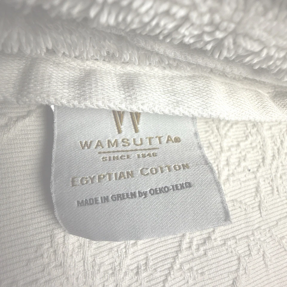 Wamsutta White Bath Towels  Egyptian Cotton Set Of 3 Thick Bath Towels 28”x53” - Image 3 of 4