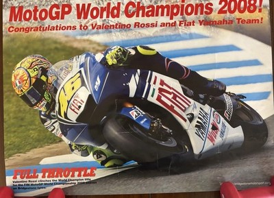 MotorGP Poster 2008 Valentino Rossi World Championship Winner