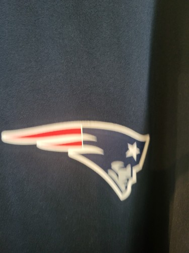 Nike New England Patriots Shirt Mens XXL Blue NFL Football Dri Fit Pullover - Picture 4 of 7