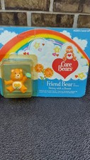 1982 Kenner Care Bears Miniature Friend Bear Sitting With A Flower New Carded