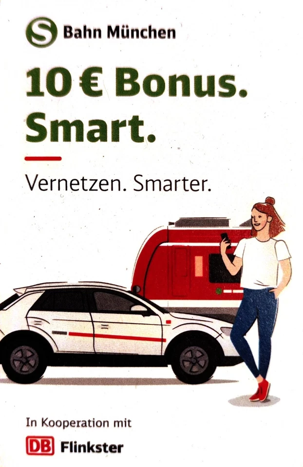 DB Deutsche Bahn 10 Euro Bonus Gutschein Flinkster - einlösen bis 31.12.25