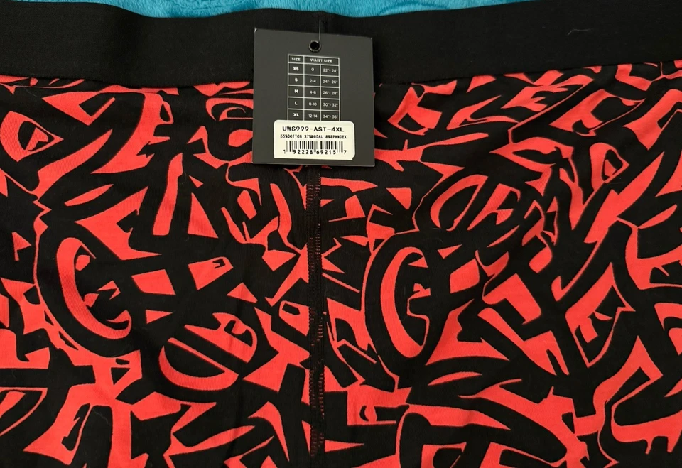 Calzoncillos boxer Ethika para hombre 4XL rojos y negros nuevos con etiquetas Foto 4 de 4