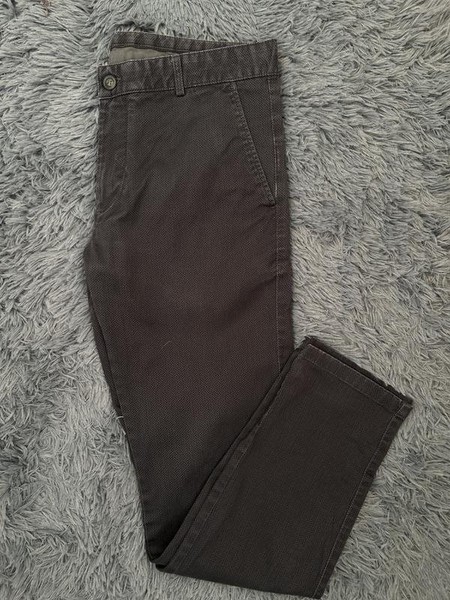 Men Lacoste Trousers Navy Cotton 33 / L / 48 #A01H