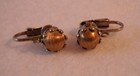 Antique Gold Ball Clip On Earrings