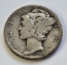 1924-D Mercury Silver Dime 10c - "Good Coin" - Free Shipping Denver Mercury