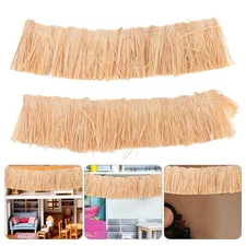 6 Pcs Garden Straw Hay for Decoration Artificial Thatch Grass Roof Craft