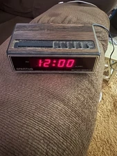 Vintage Spartus Digital Alarm Clock Model 1108 Battery Backup Tested And Works 
