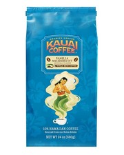 Kauai Coffee Vanilla Macadamia Nut, Medium Roast - Whole Bean Coffee, 24 Oz Pack