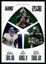 A.J. Brown / Mike White / Michael Carter #FS8 2022  Score Fantasy Stars