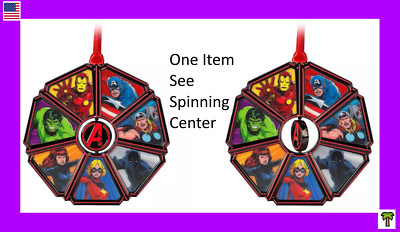   Disney Parks MARVEL AVENGERS 60th Ornament Spinning Center Sketchbook NEW