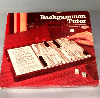 Vintage Backgammon Tutor Set from E.S. Lowe 1974 Complete Appears Unused
