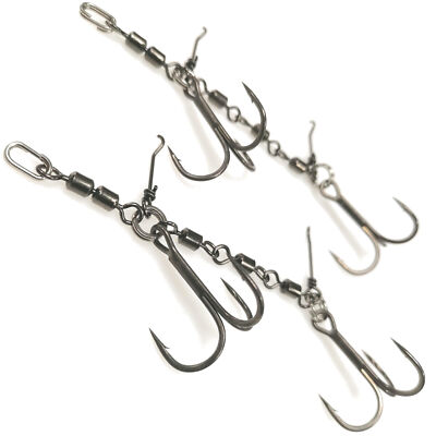 Pikecraft The Swivel Stinger Rig Gr. 1/0 - 2 Gummifischsysteme zum Spinnfischen