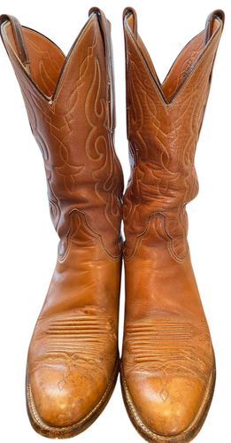 Vintage Lucchese San Antonio Men's Cowboy Boots Size 8.5 D