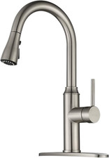Grifo de cocina con rociador extra ble - N quel cepillado
